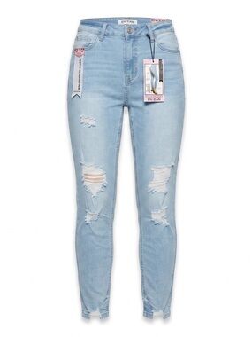 New Light Blue Ripped Skinny Jeans — High-Rise Stretch Fit